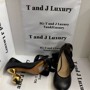 LOEWE BLACK BALLERINA 90 HEELS